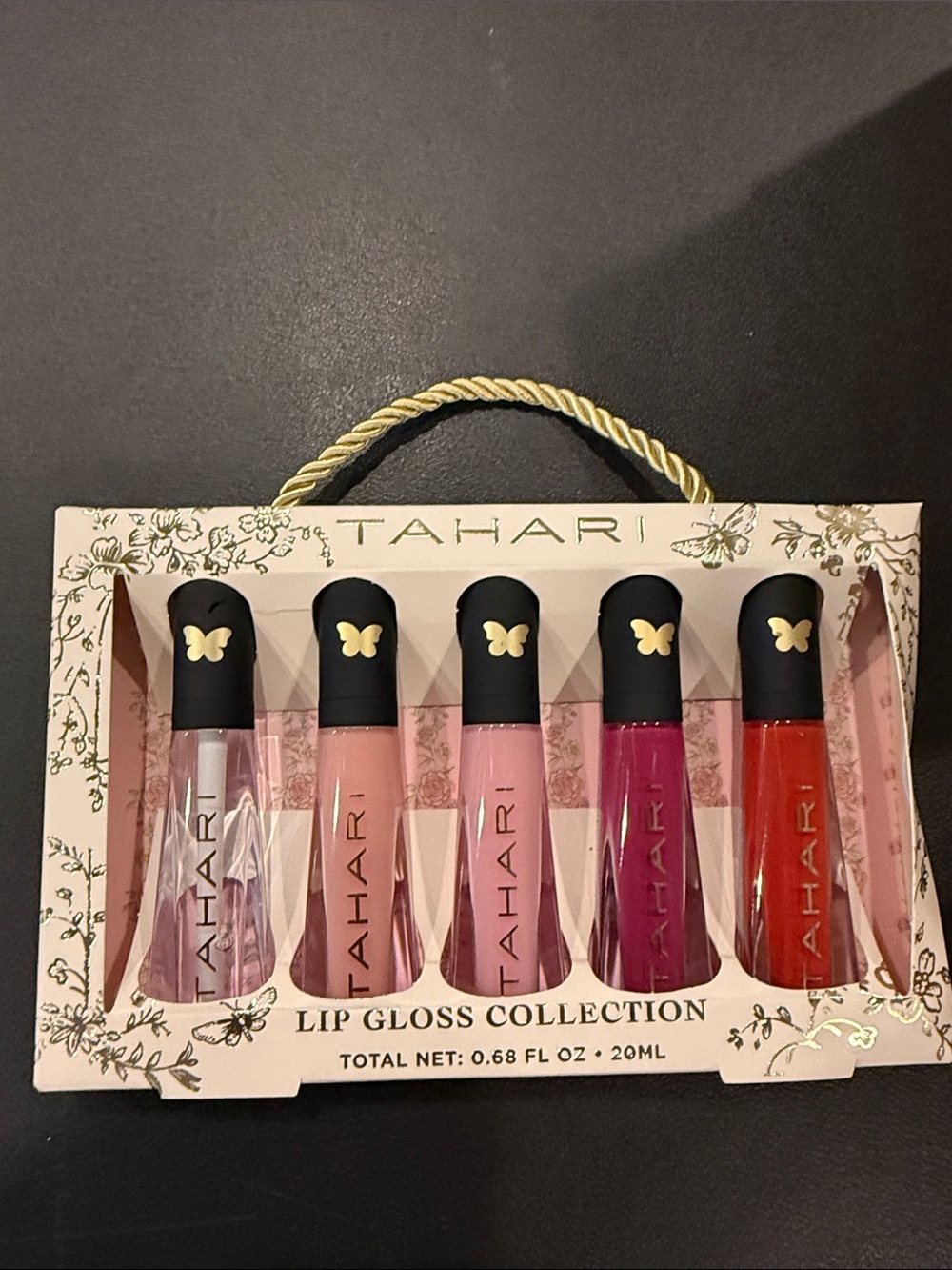 Tahari Lip Gloss Collection – Clear, Light Pink, Mauve, Berry & Coral Shades